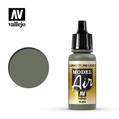 VALLEJO Light Gray RLM63 Model Air Acrylic Paint VLJ71260
